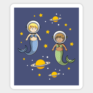 Space Mermaids Magnet